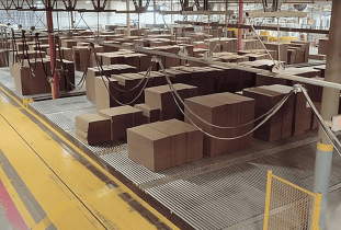 Parcel sortation conveyor system in a logistics hub used to illustrate vibration condition monitoring for courier and parcel operations