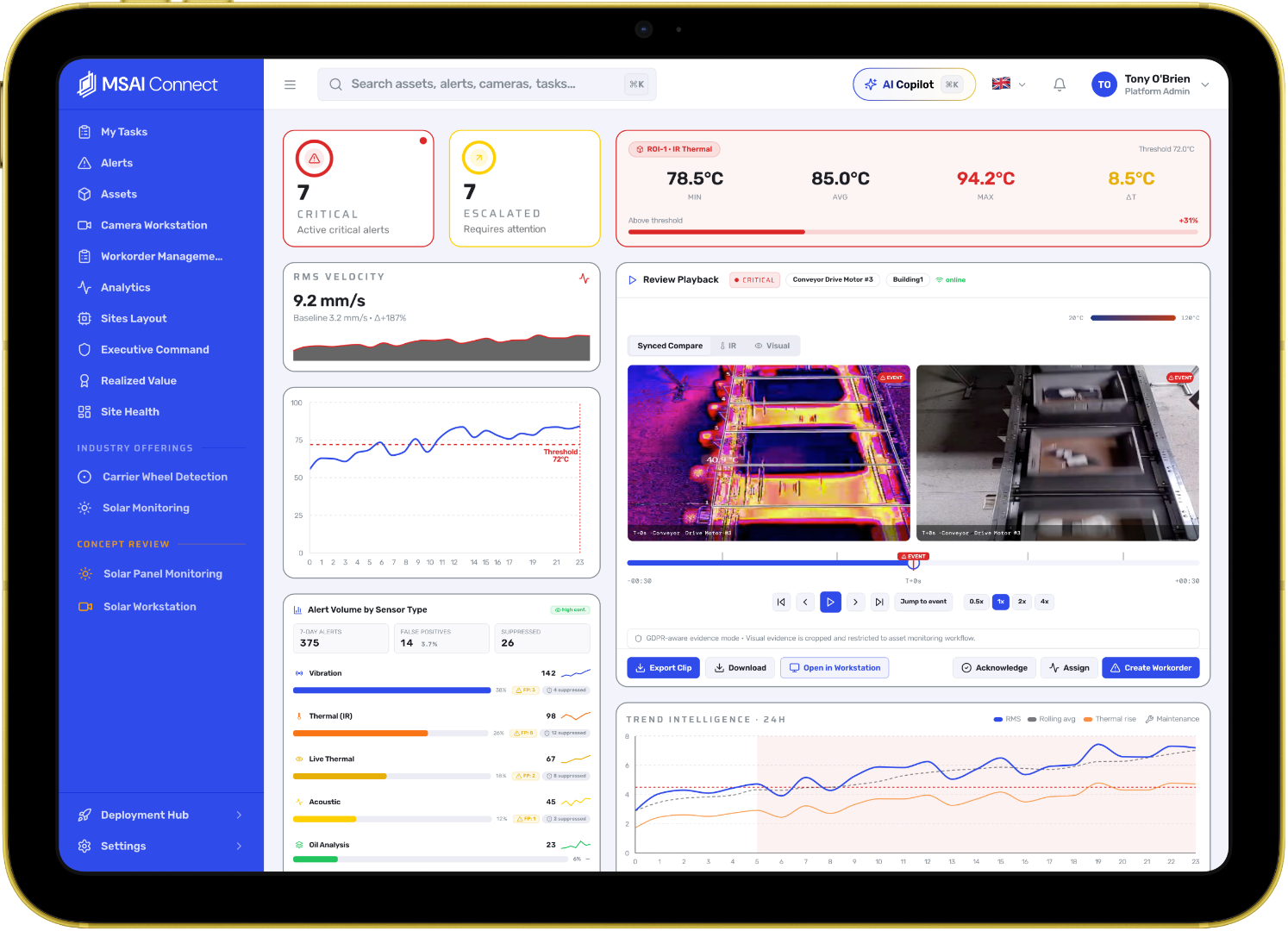 MSAI – Connect Dashboard [iPad] (1)