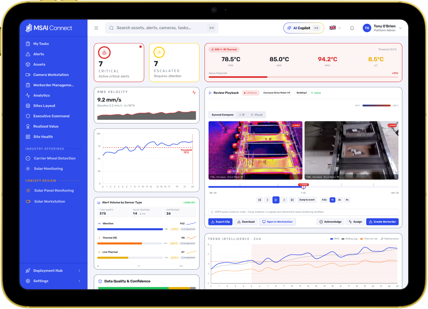 MSAI – Connect Dashboard [iPad] (2)