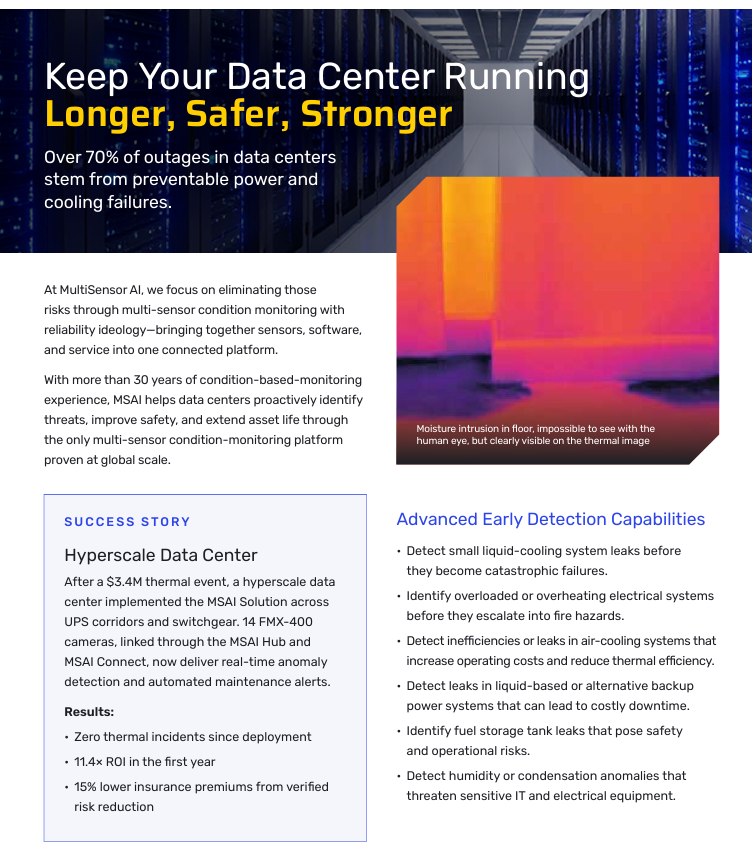Data center solution brief for early threat detection and continuous monitoring